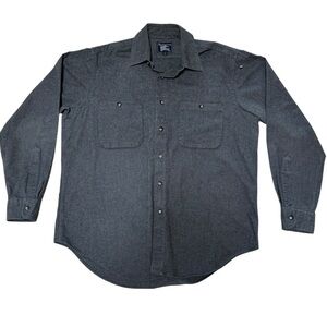 Burberry’s Men's 100% Cotton Gray Chambray Long Sleeve Button Shirt MEDIUM